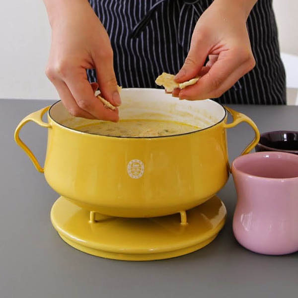 dansk(ダンスク) Kobenstyle (コベンスタイル) 両手琺瑯鍋18cm 両手鍋ライトイエロー【北欧雑貨】
