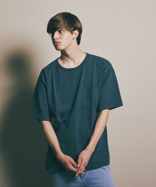 <monkey time by CALUX> ∴ オーバーダイ 1ポケ ビッグ Tシャツ