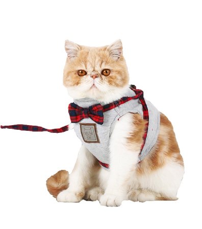 【Momugs Akira】ペット用品 猫　牽引ロープ　猫ハーネス