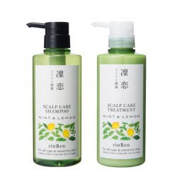 「医薬部外品」rinRen(凛恋 リンレン)レメディカル シャンプー&トリートメントセット ミント&レモン 各400mL