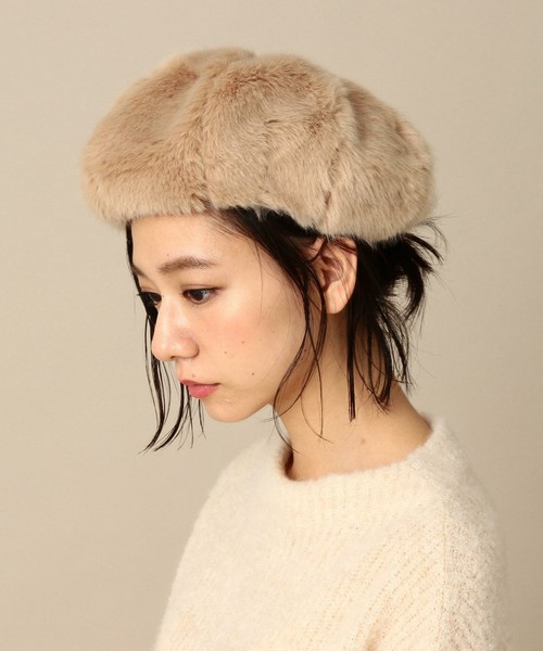 【WEB店舗限定】モコモコベレー帽/ aeBFC モコモコ BRT