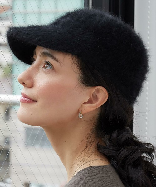 CATERINA BERTINI CF フェイクFURキャップ