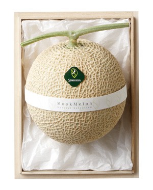 千疋屋総本店(せんびきや) マスクメロン1個(約1.25kg・桐箱入)