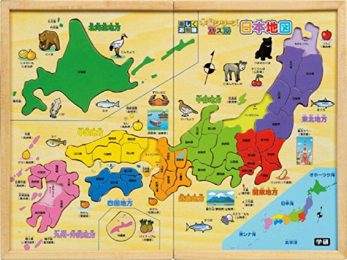 木製 パズル日本地図