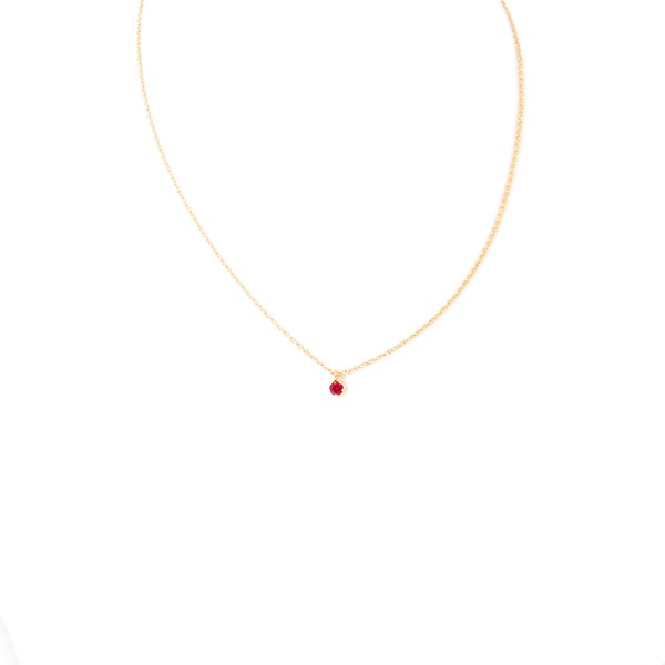 BIRTH SWAROVSKI NECKLACE 7 ruby(バース スワロフスキーネックレス 7 ルビー)